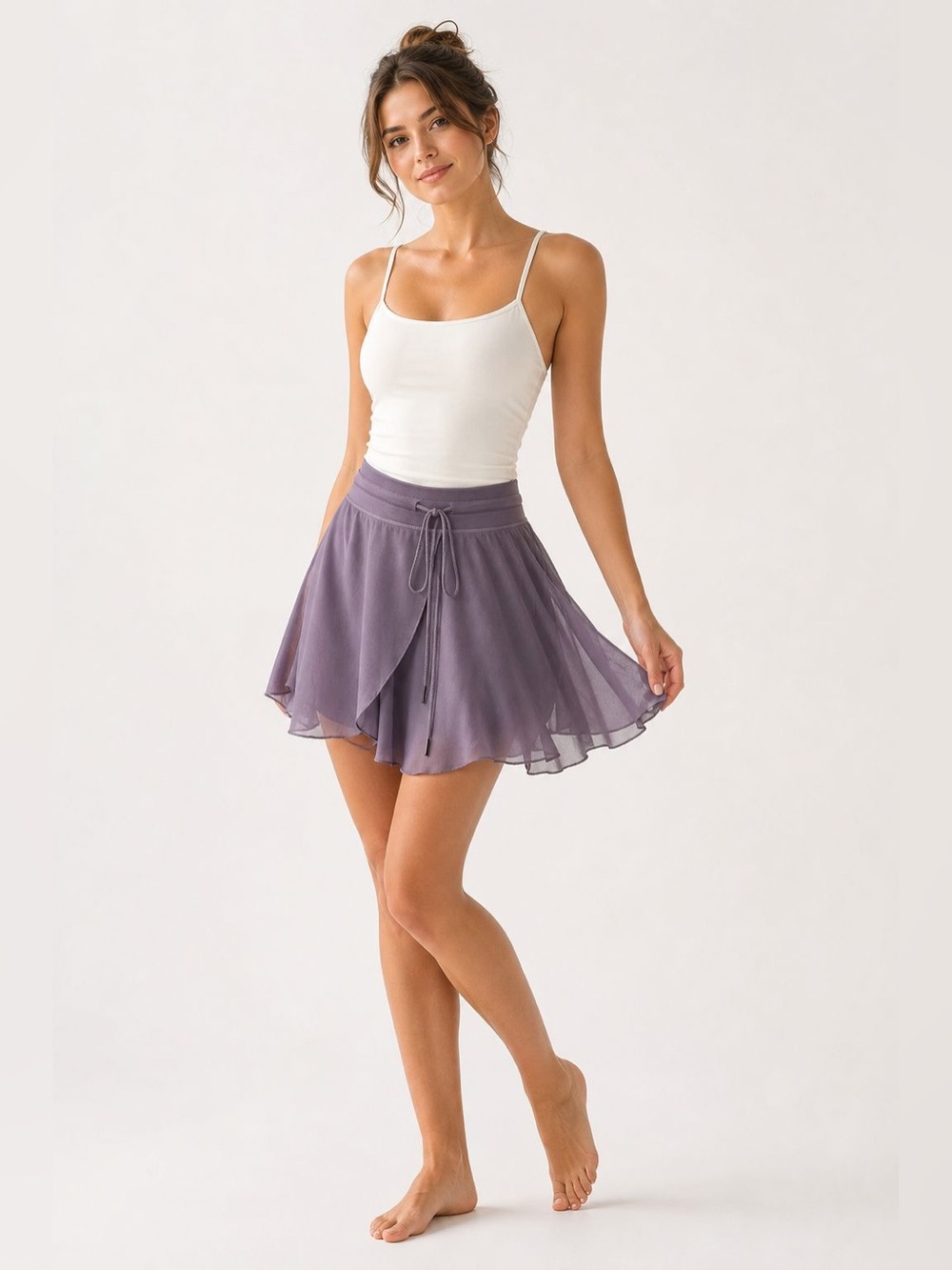 NWT Halara Purple Mesh 2-in-1 Skort XL